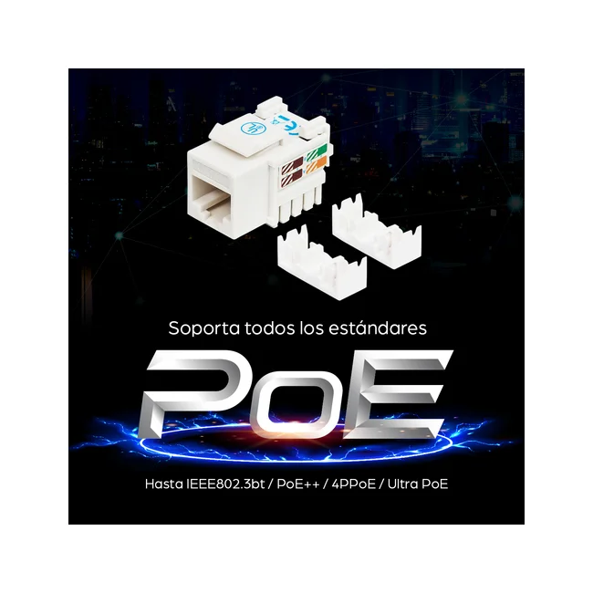 Intellinet JACK RJ45 CAT6 KEYSTONE DE IMPACTO BLANCO image 12