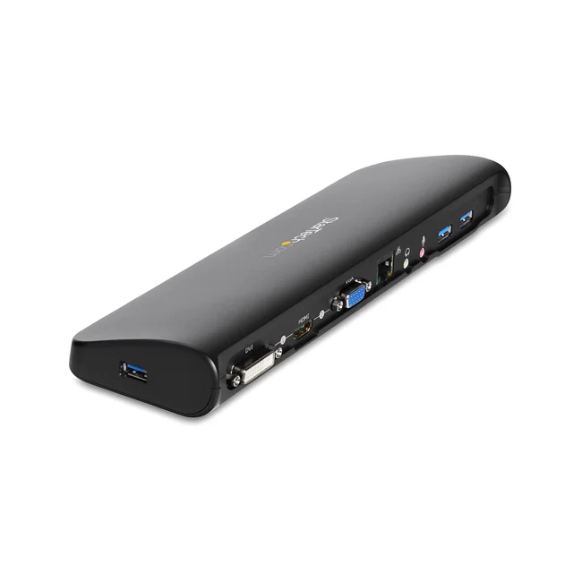 StarTech.com Docking Station USB 3.0 de 2 Monitores para Laptop - HDMI/DVI/VGA - Hub 3x USB-A - GbE - Audio - Replicador de Puertos Universal USB-A - Win/macOS/ChromeOS - TAA image 7