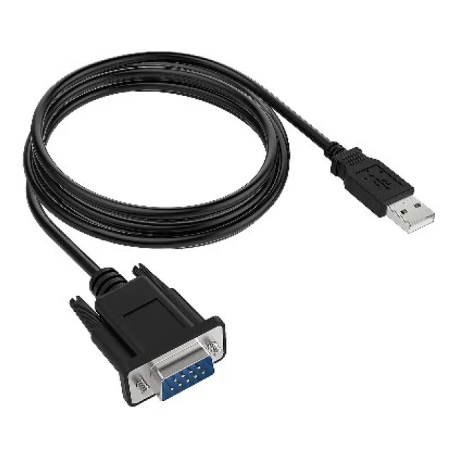 BRobotix 963579 cable serial Negro USB tipo A DB-9