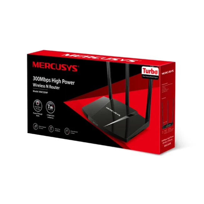 Mercusys MW330HP router inalámbrico Ethernet rápido Banda única (2,4 GHz) Negro image 14