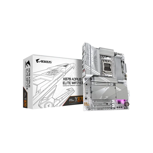 GIGABYTE X870 AORUS ELITE WIFI7 ICE AMD X870 Enchufe AM5 ATX