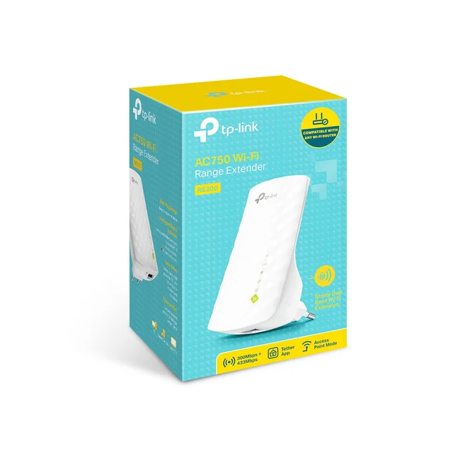 TP-Link RE200 extensor de red Repetidor de red Blanco 10, 100 Mbit/s image 14
