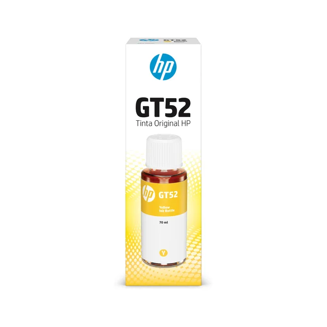 HP Botella de tinta original amarilla GT52 image 3