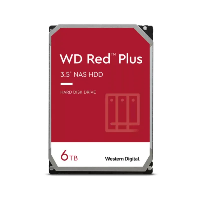 Western Digital Red Plus WD60EFPX disco duro interno 3.5" 6 TB Serial ATA III