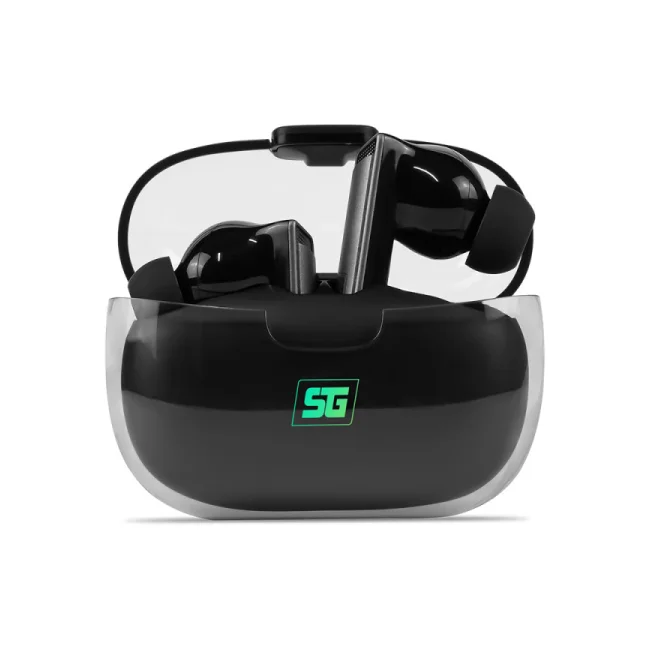 Vorago ESB-301-PRO audífono y auriculare Auriculares True Wireless Stereo (TWS) Intra auditivo Llamadas/Música/Deportes/Diario Bluetooth Base de carga Negro, Transparente image 17