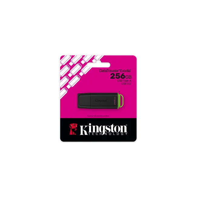 Kingston Technology DataTraveler Exodia unidad flash USB 256 GB USB tipo A 3.2 Gen 1 (3.1 Gen 1) Negro, Verde image 7