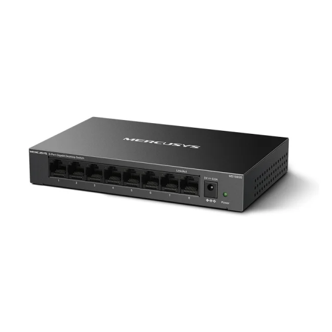Mercusys MS108GS dispositivo de redes No administrado Gigabit Ethernet (10/100/1000) Negro image 4