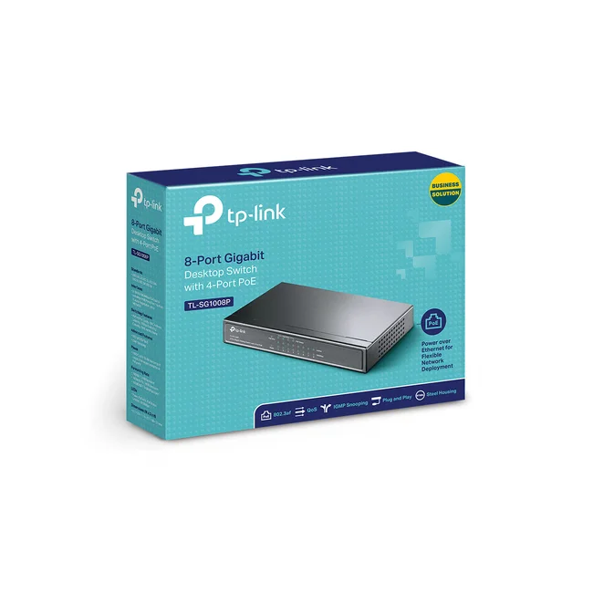 TP-Link TL-SG1008P dispositivo de redes No administrado Gigabit Ethernet (10/100/1000) Energía sobre Ethernet (PoE) Avellana image 19