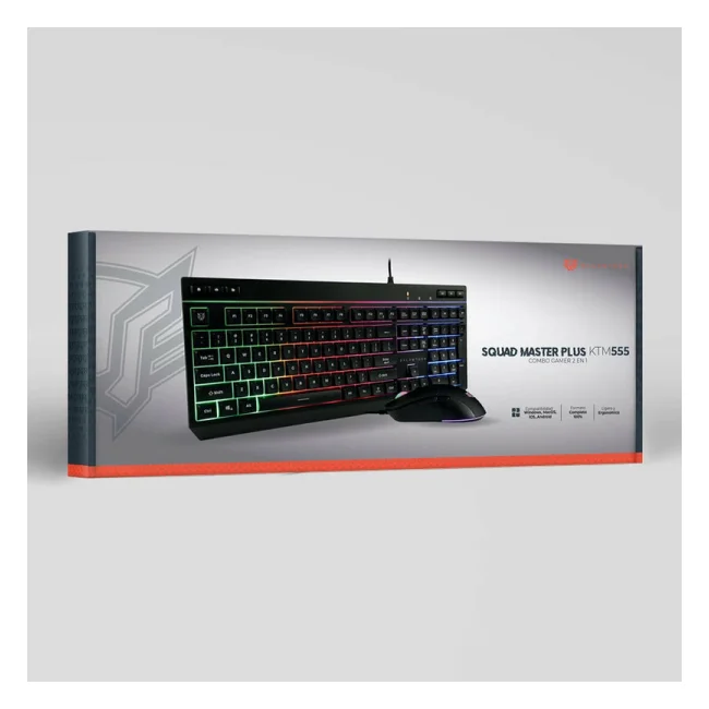 Balam Rush Squad Master Plus KTM555 teclado Ratón incluido USB Español Negro image 13