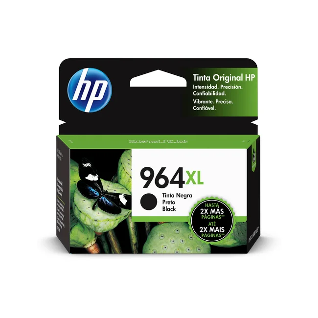 HP Cartucho original de tinta de alto rendimiento 964XL negro