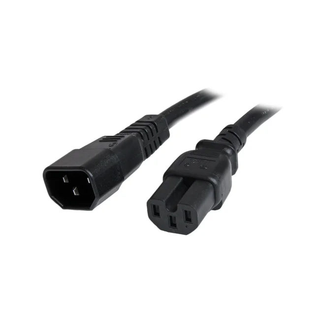 StarTech.com Cable 1.8m 14 AWG Adaptador Jumper Bridge IEC C14 a IEC C15 para Servidor UPS
