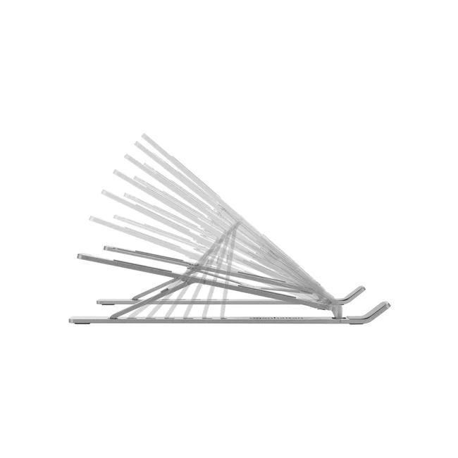 Manhattan Soporte ergonómico, plegable en seis posiciones, para laptops y otros dispositivos de hasta 15.6" y 5 kg, ligero, aluminio de alta calidad con revestimiento UV, ventilado, plata image 10