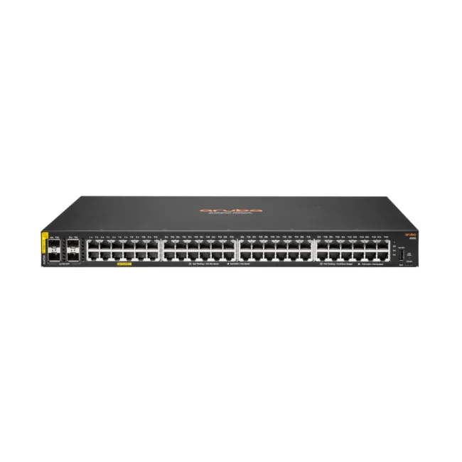 Aruba 6100 48G Class4 PoE 4SFP+ 370W Gestionado L3 Gigabit Ethernet (10/100/1000) Energía sobre Ethernet (PoE) 1U Negro image 2