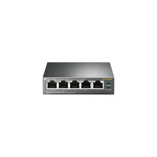 TP-Link TL-SF1005P dispositivo de redes No administrado Fast Ethernet (10/100) Energía sobre Ethernet (PoE) Negro image 2