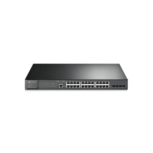TP-Link JetStream TL-SG3428MP dispositivo de redes Gestionado L2+ Gigabit Ethernet (10/100/1000) Energía sobre Ethernet (PoE) 1U Negro image 3