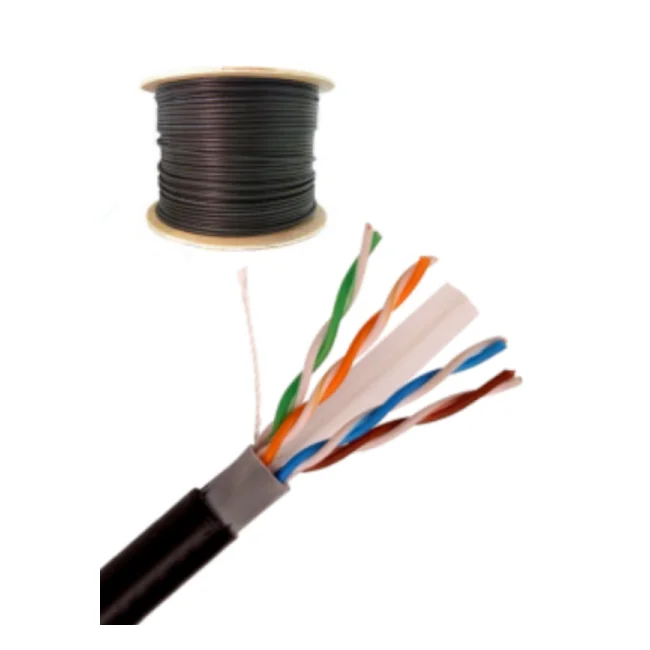 Saxxon OUTPCAT6CCAEXT cable de red Negro 305 m Cat6 U/UTP (UTP)