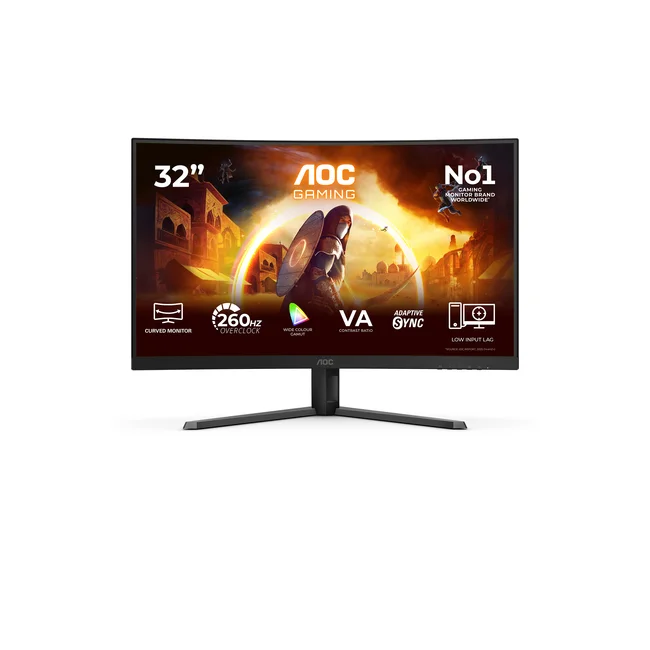 AOC G4 C32G42ZE monitor de computadora 80 cm (31.5") 1920 x 1080 Pixeles Full HD LED Negro, Rojo image 3