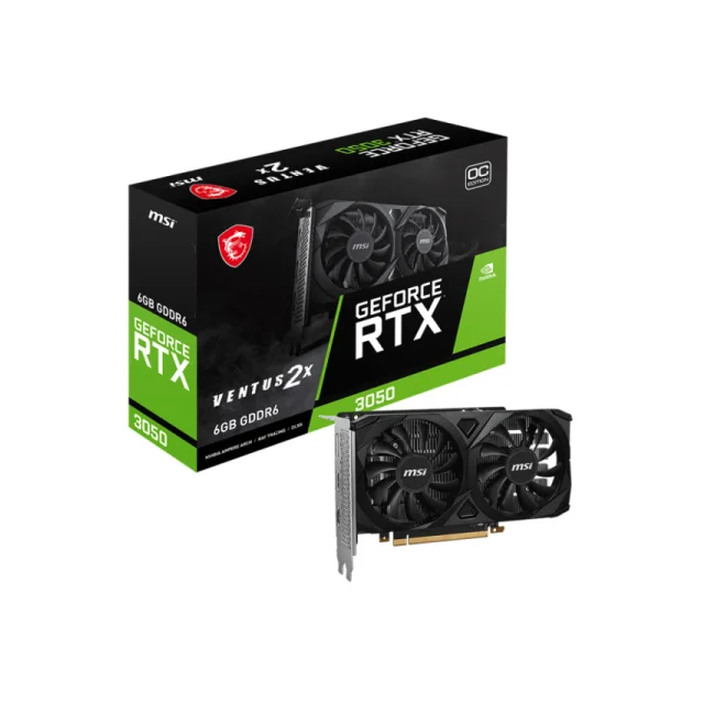 MSI Geforce RTX 3050 VENTUS 2X 6G OC NVIDIA 6 GB GDDR6 image 3