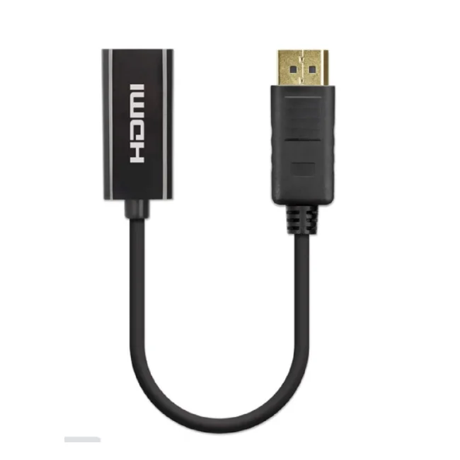 Manhattan 153713 adaptador de cable de vídeo 0.15 m DisplayPort HDMI Negro image 5