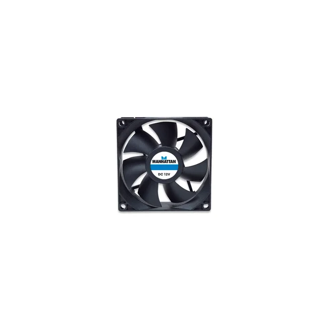 Manhattan 700320 sistema de refrigeración de computadora Gabinete de la computadora Ventilador 8 cm Negro 1 pieza(s)