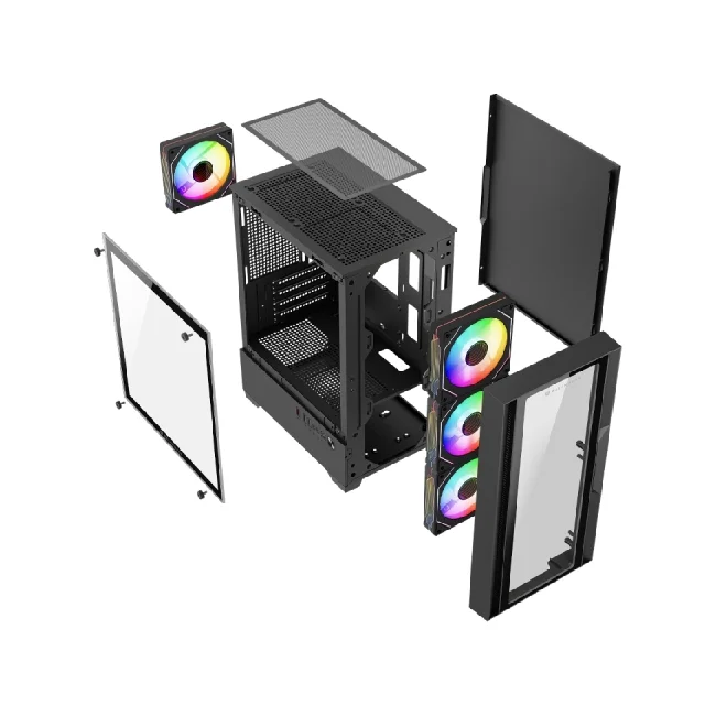 Gabinetes Gaming Balam Rush NITROX EDGE PRO CRYSTAL 4900C image 6