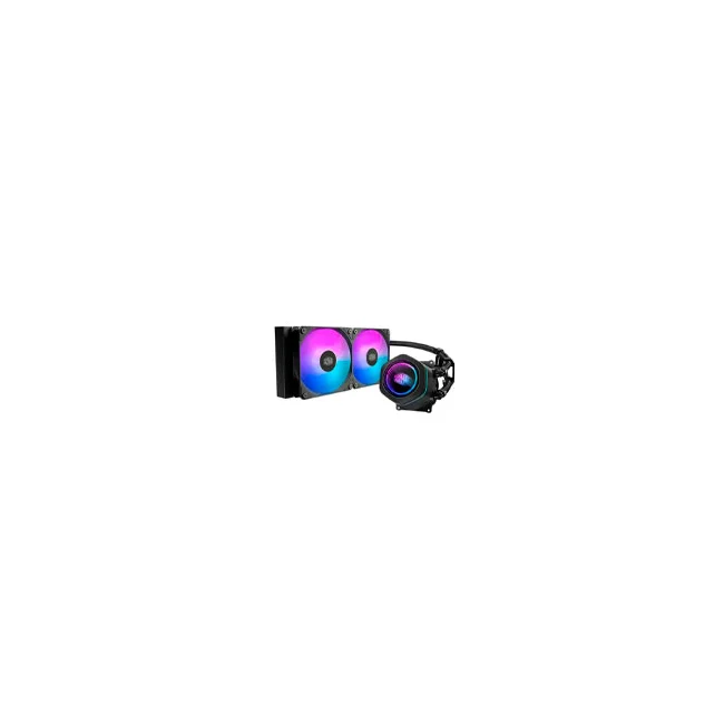 VENTILADOR P/CPU COOLER MASTER (MLX-D24M-A18PA-R1) MASTERLIQUID CORE NEX 240MM,ARGB,1851/AM5,NEGRO