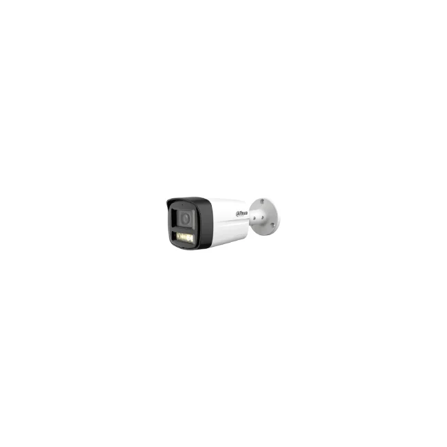 DAHUA HAC-HFW1200TLM-IL-T- Cámara Bullet de 2 MP/ HDCVI X PLUS/ Lente de 2.8 mm Apertura de Hasta 111°/ Audio Bidireccional/ Iluminador Dual Inteligente Hasta 40m/ Metal + Plastico/