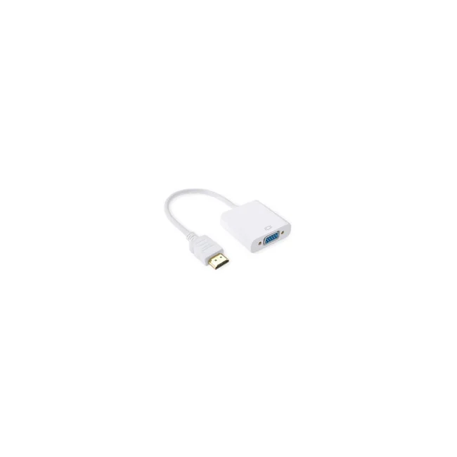 BRobotix 110910 cambiadores de género de cables HDMI VGA Blanco image 4