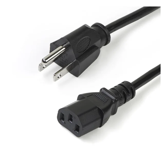 StarTech.com Paquete de 10 Cables de 3m de Alimentación de Computadora, NEMA 5-15P a C13, 10A 125V, 18AWG, Cable de Alimentación de Repuesto para Impresora, Computadora o Monitor, UL image 6
