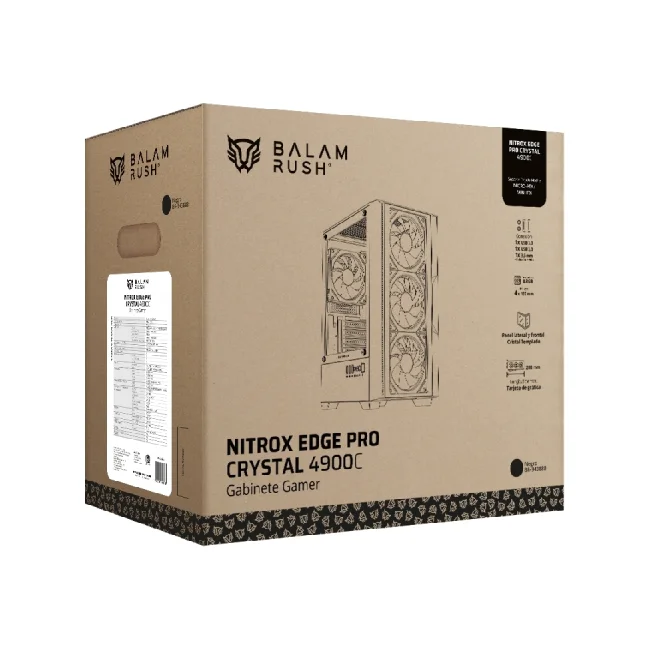 Gabinetes Gaming Balam Rush NITROX EDGE PRO CRYSTAL 4900C image 8