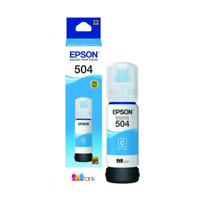 EPSON BOTELLA DE TINTA T504220-AL 504 CYAN image 3