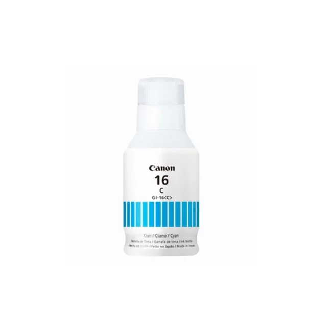 BOTELLA DE TINTA CANON GI-16 C CYAN PARA GX7010 GX6010 4418C001AA image 3