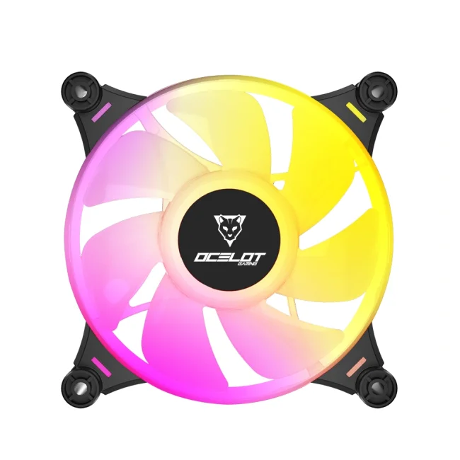 VENTILADOR OCELOT GAMING OF-3 / 120MM / ARGB / 38.5 CFM / 1200 RPM / 21.2 DB / 4 PINES / COLOR NEGRO image 2