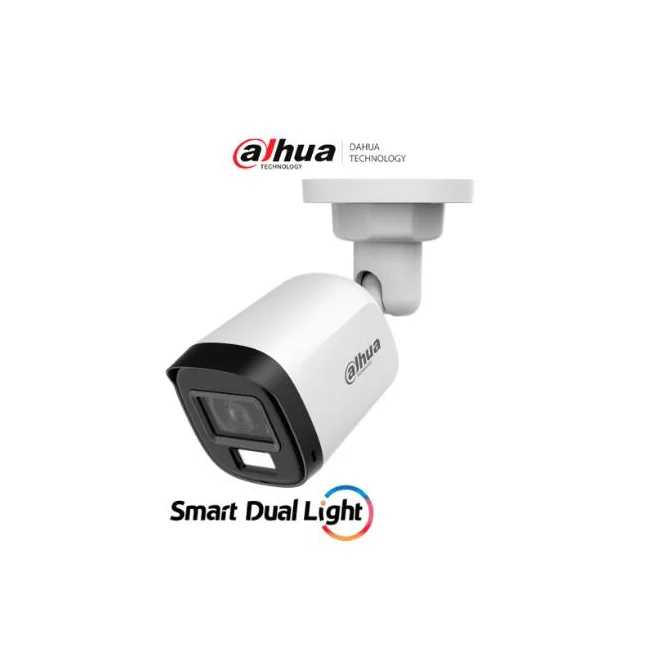 DAHUA DH-HAC-B2A21N-U-IL-A- Cámara Bullet de 2 MP Serie Cooper/ Lente de 2.8 mm Apertura de Hasta 100°/ Micrófono Integrado/ Iluminador Dual Inteligente de Hasta 30Mts de IR y 20Mts Luz Calida/ Para Exterior IP67/ Metálica/ image 3