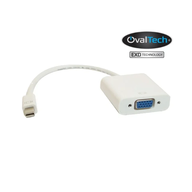 Adaptador Mini DisplayPort  a VGA  OVALTECH OVMDP-VGA