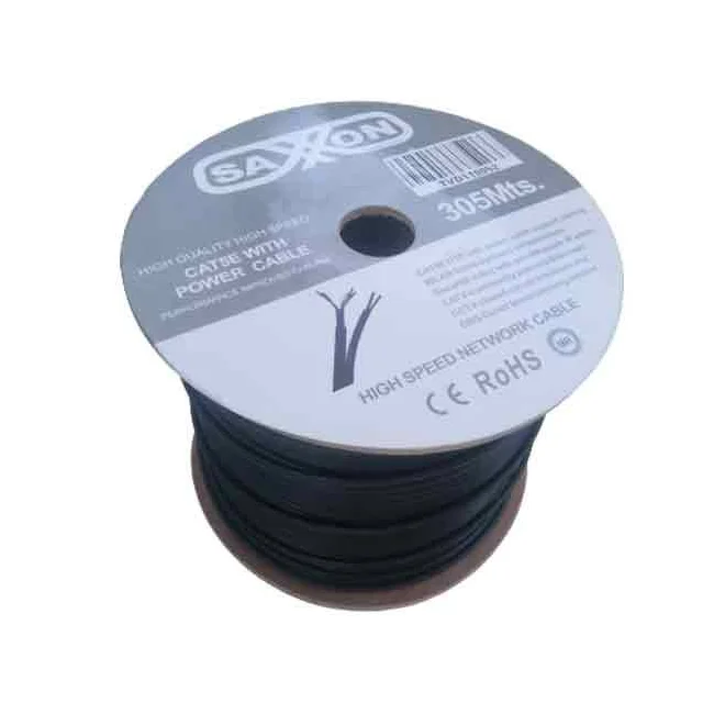 Saxxon OUTP5ECCAEXT2E cable de señal 305 m Negro image 3
