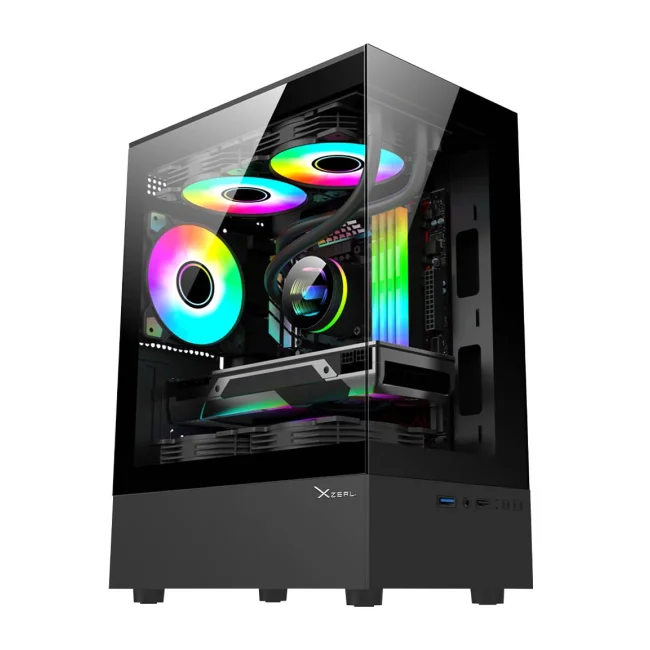 Gabinetes para Computadoras Xzeal X-Zynergy XZGAZNY1B