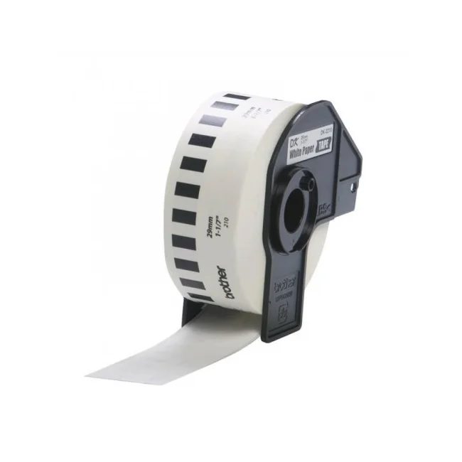CINTA ETIQUETADORA BROTHER DK2210 PAPEL BLANCO CONTINUO 29MMX30.4M