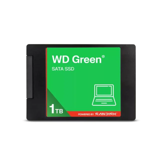 SANDISK WDS100T5G0A - GREEN / Disco Duro Interno SSD 1TB, SATA III, 6 GB/s, 2,5/7 mm, hasta 545 MB/s