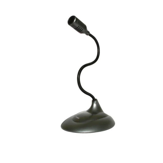 Perfect Choice Microfono de Lujo con Cuello Flexible Negro image 3