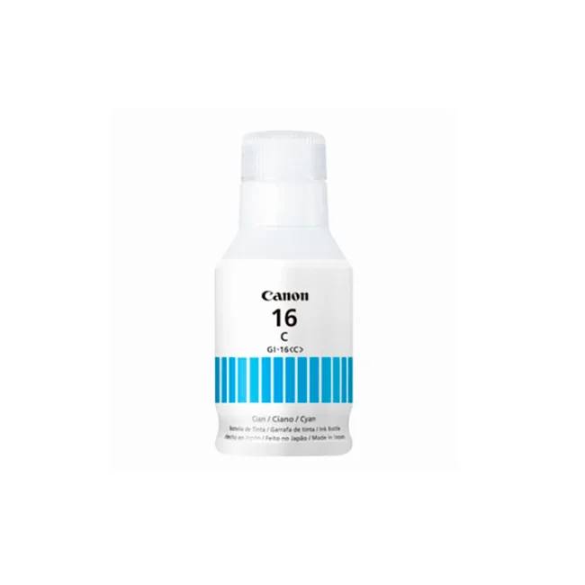 BOTELLA DE TINTA CANON GI-16 C CYAN PARA GX7010 GX6010 4418C001AA image 2
