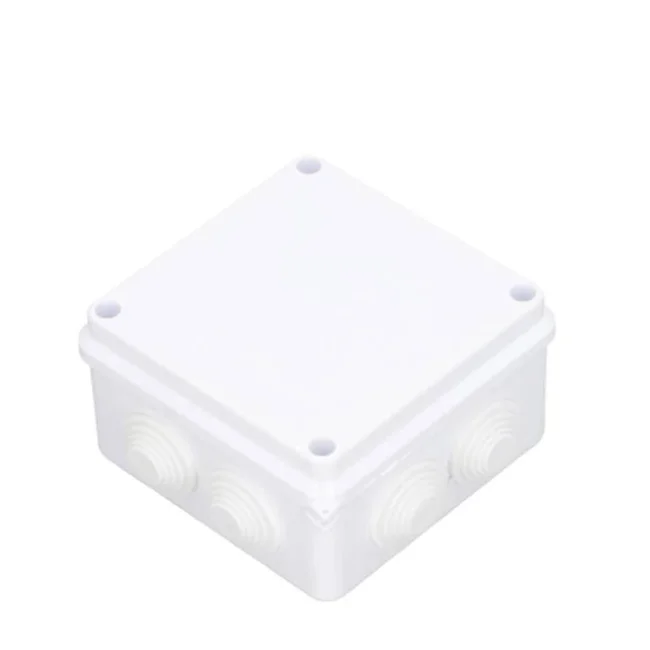 SAXXON PB100 - Caja de conexiones con 7 entradas / PVC libre de halógenos / Compatible con cámaras Bullet / Domo / Dimensiones 100 x 100 x 70 mm (Ancho x Alto x Fondo) / IP55 image 2