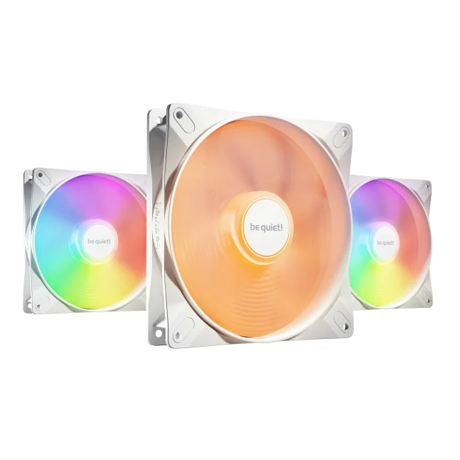 be quiet! LIGHT WINGS LX 140mm PWM High Speed 3-Pack White Gabinete de la computadora Ventilador 14 cm Blanco 3 pieza(s)