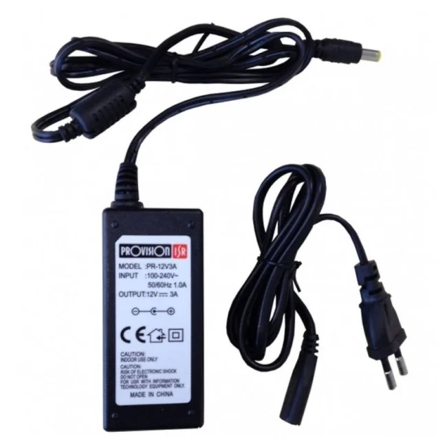 Provision-ISR PR-12V3A adaptador e inversor de corriente Interior Negro
