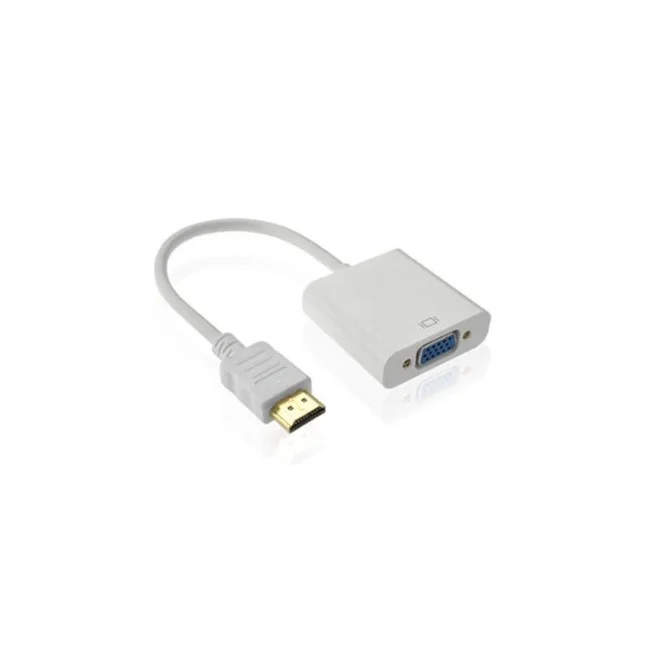BRobotix 110910 cambiadores de género de cables HDMI VGA Blanco image 2
