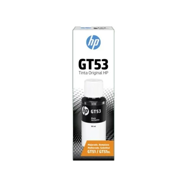 HP Botella de tinta original GT53 de 90 ml, negro
