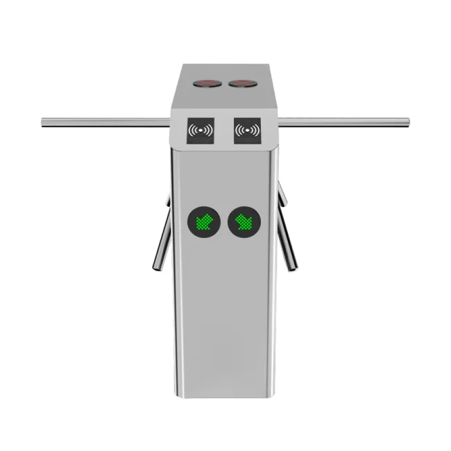 ZKTECO TS2200PRO - Torniquete Trípode Doble Carril Bidireccional / Semiautomático / Acero Inoxidable / Indicadores LED / 110V / Exterior Protegido / Requiere lectores y Panel image 3