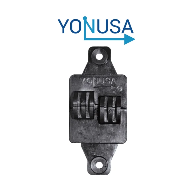 YONUSA AP101 - Aislador de paso cuadrado para cercas electricas, materiales polipropileno y policarbonato, proteccion contra rayos UV, agua, humedad y polvo/ Resistencia mecanica de 7.5 hasta 10.2 kg