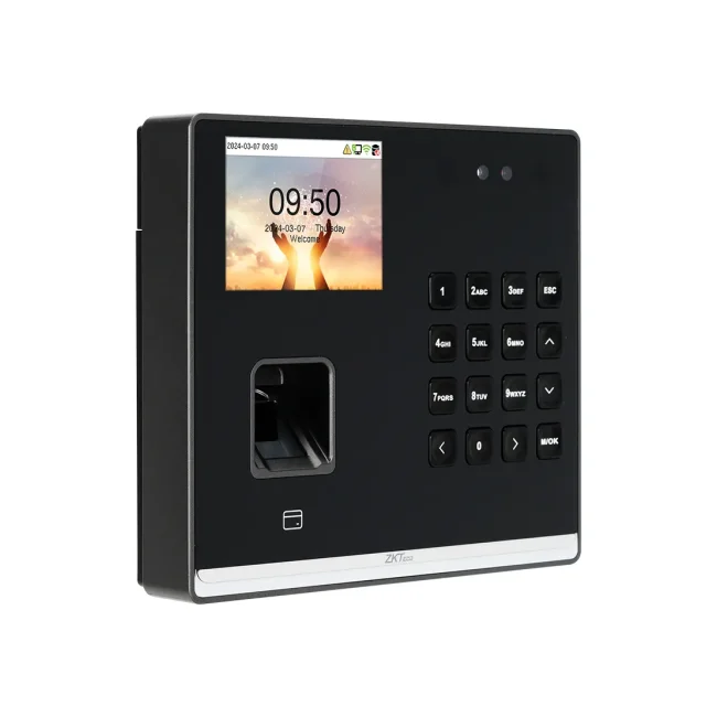 ZKTECO Senseface M2F Pro LR-  Control de Asistencia con Acceso Basico para 500 rostros / 1,000 huellas / 1,000 tarjetas 125 KHz / 150,000 Eventos / Bateria de Respaldo de 4 horas / Compatible con ZKBio Zlink image 4