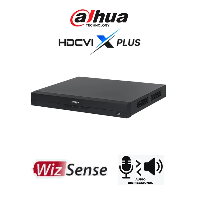 DAHUA DH-XVR5232AN-4KL-I3/T - DVR de 32 Canales 4K WizSense/ Audio Bidireccional/ Canales con Reconocimiento Facial/ Hasta 32 Canales IP/ SMD Plus/ 2 Bahías de Discos Duros/ Funciones IoT& POS/ H.265+/ Compatible con Dolink Care